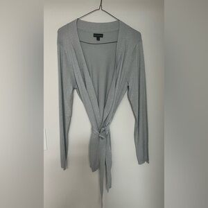 BOLD elements Silver Wrap Blouse